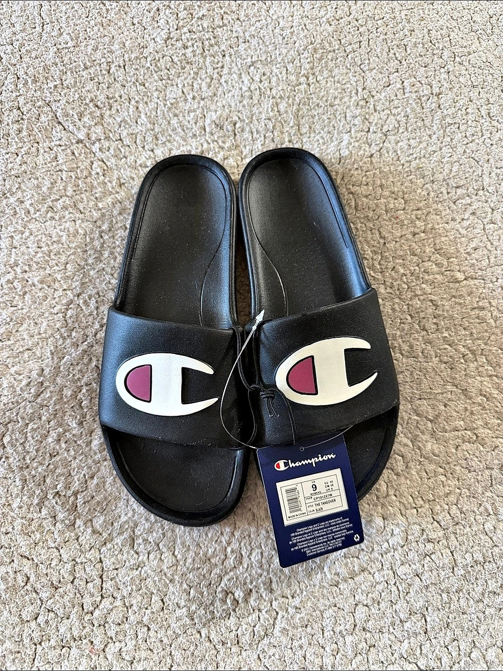 Champion The Takeover Slide Black US 9 Slides
